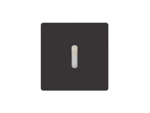 Pure Magnetinc Faceplate for Pure Indoor Step Light      55 x 55mm  Strip Optics Black
