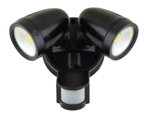 Pure Twin Outdoor Spot Light with Sensor 26W Black