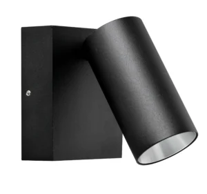 Pure Single Luxe Outdoor Spot Light 8W  Black