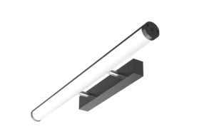 Pure Mirror Light Round/Tiltable 10W Black