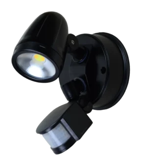 Pure Single Outdoor Spot Light with Sensor 13W Black
