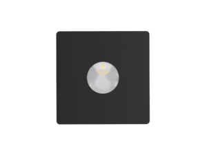 Pure Magnetinc Faceplate for Pure Indoor Step Light      55 x 55mm  Round Optics Black