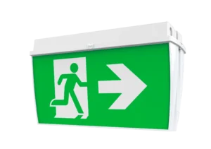 Pure IP Rated Surface Mount Exit Light 24m Double Sided 2W   Maintained IP65