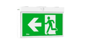 Pure Surface Mount Blade Exit Light 24M Double Sided  1W   Maintained IP2